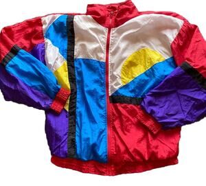 Vtg Longstreet Missy Jacket Womens Sz M/L Windbreaker 80s 90s Retro